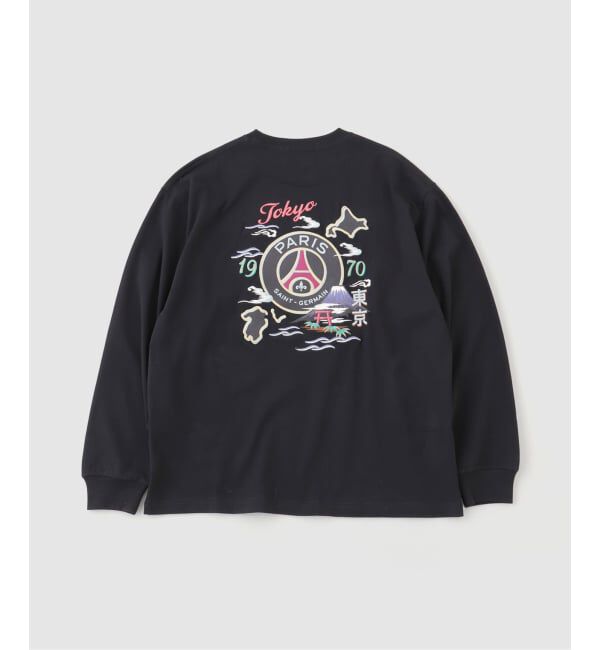 Paris Saint-Germain「【Paris Saint-Germain 】JP TOKYO刺繍 ロングスリーブ Tシャツ」|Tシャツ・カットソー|