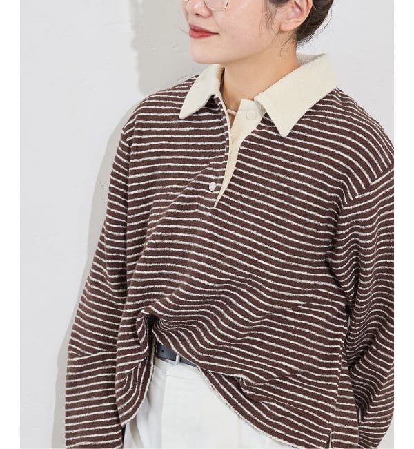 JOURNAL STANDARD「パイルボーダーポロシャツ」|Tシャツ・カットソー|