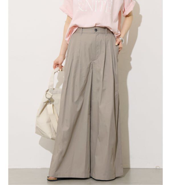 JOURNAL STANDARD relume「《予約》コットンリネンタックワイドパンツ」|その他|