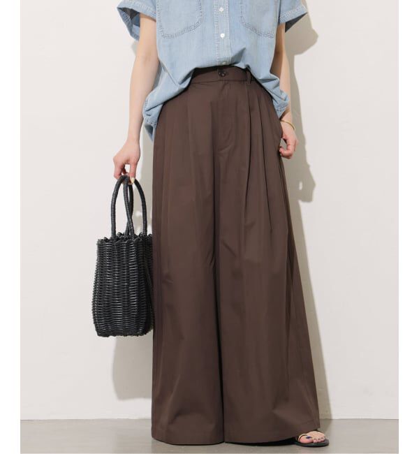 JOURNAL STANDARD relume「《予約》コットンリネンタックワイドパンツ」|その他|