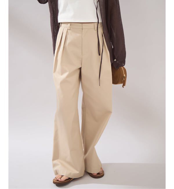 JOURNAL STANDARD「【osedit】2tuck buckle back CHINOS」|チノ|