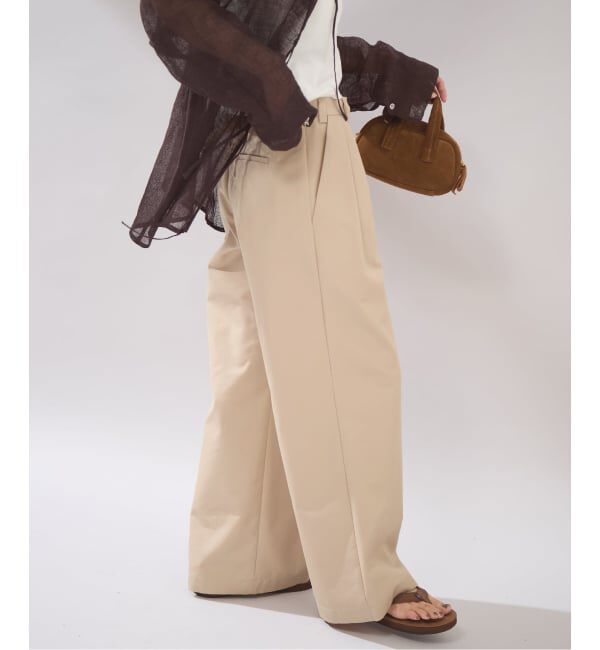 JOURNAL STANDARD「【osedit】2tuck buckle back CHINOS」|チノ|