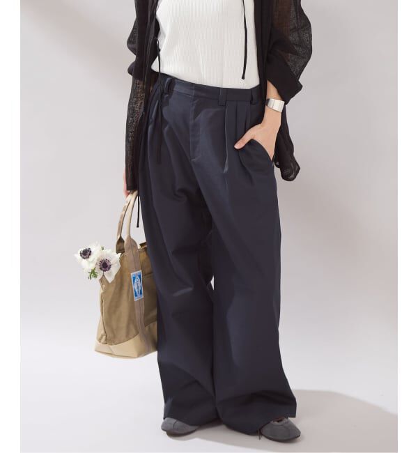 JOURNAL STANDARD「【osedit】2tuck buckle back CHINOS」|チノ|