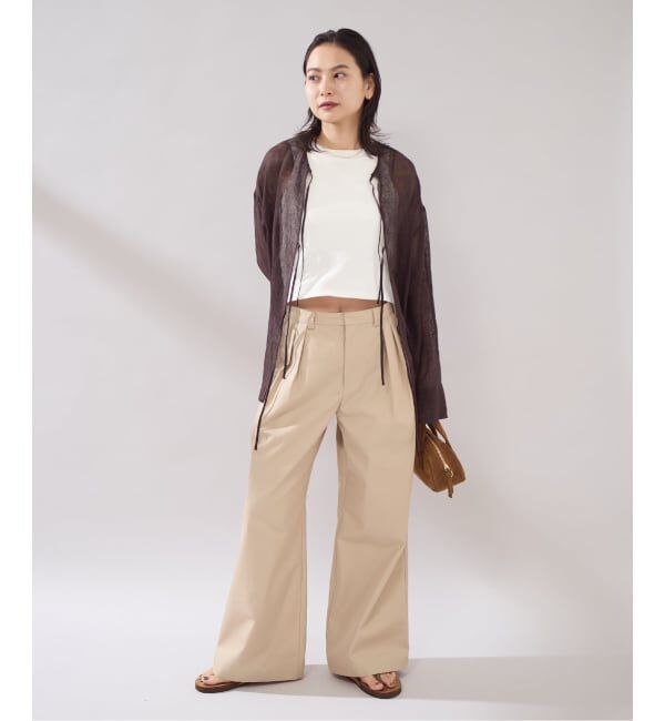 JOURNAL STANDARD「【osedit】2tuck buckle back CHINOS」|チノ|
