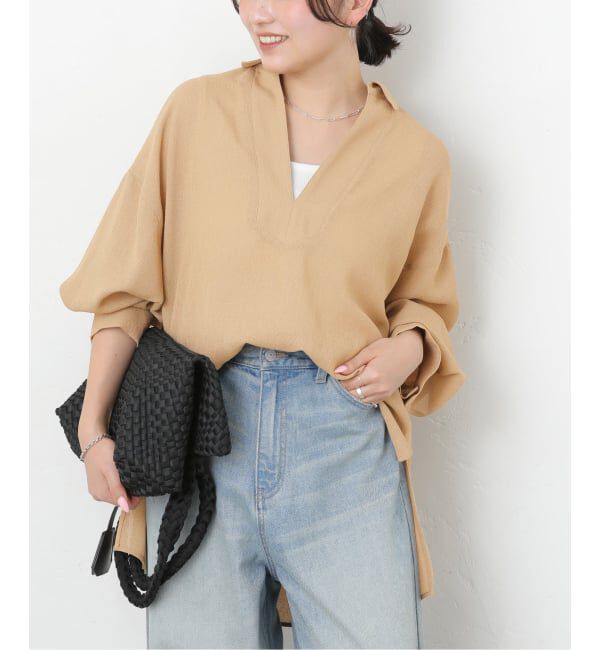 JOURNAL STANDARD relume「ヴィンテージメッシュスキッパーブラウス」|シャツ・ブラウス|ベージュ