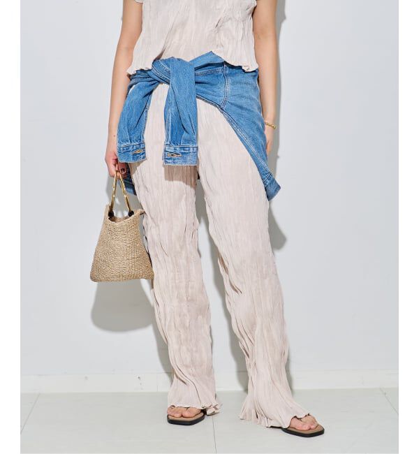 journal standard L'essage「《予約》【Gongdid Design】Carry Over_Wavy_Pants：パンツ」|その他|ナチュラル