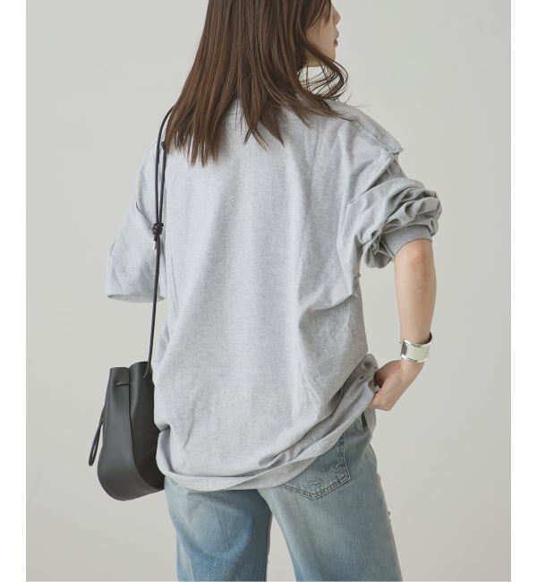 journal standard L'essage「【ISNESS MUSIC/イズネス ミュージック】 RAP LONG SLEEVE T-SHIRTS(IS」|Tシャツ・カットソー|