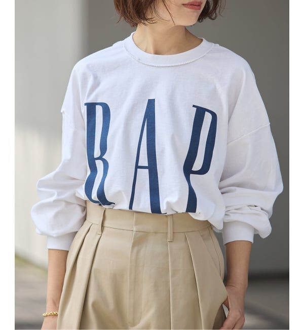journal standard L'essage「【ISNESS MUSIC/イズネス ミュージック】 RAP LONG SLEEVE T-SHIRTS(IS」|Tシャツ・カットソー|