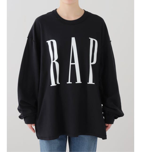 journal standard L'essage「【ISNESS MUSIC/イズネス ミュージック】 RAP LONG SLEEVE T-SHIRTS(IS」|Tシャツ・カットソー|