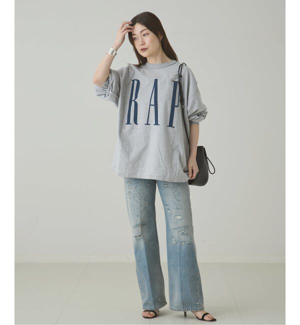journal standard L'essage「【ISNESS MUSIC/イズネス ミュージック】 RAP LONG SLEEVE T-SHIRTS(IS」|Tシャツ・カットソー|