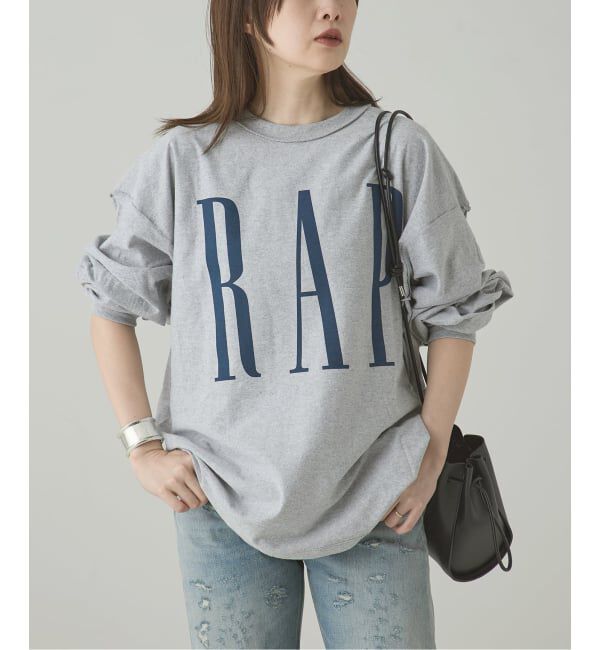 journal standard L'essage「【ISNESS MUSIC/イズネス ミュージック】 RAP LONG SLEEVE T-SHIRTS(IS」|Tシャツ・カットソー|