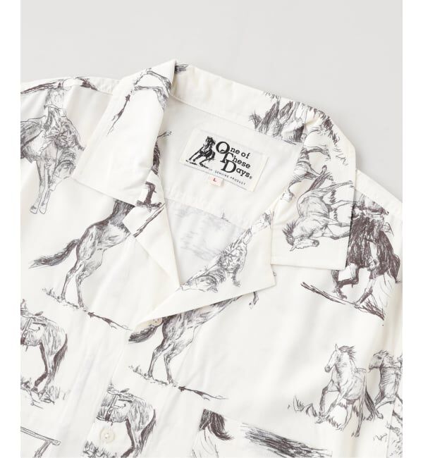 JOURNAL STANDARD「ONE OF THESE DAYS CHARCOAL MONTAGE CAMP」|シャツ・ブラウス|