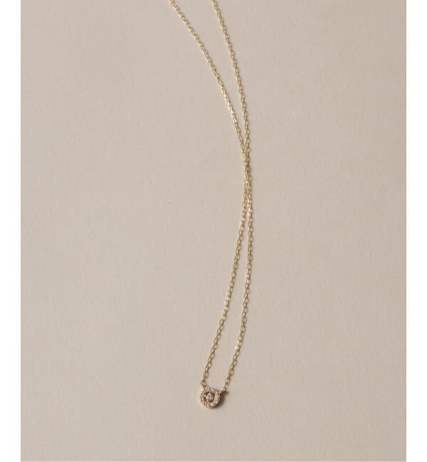 Lilas by Spick&Span「プチダイヤサークルネックレス K10」|ネックレス|