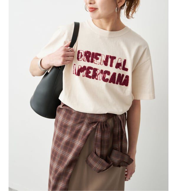 Spick and Span「AUTHEN / オーセン SS OA CLUSH EMBROIDERY T-SHIRT」|Tシャツ・カットソー|