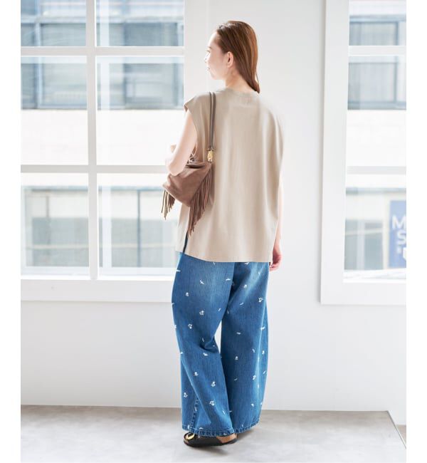 U by SPICK&SPAN「《予約》サイドスリットノースリーブ」|Tシャツ・カットソー|