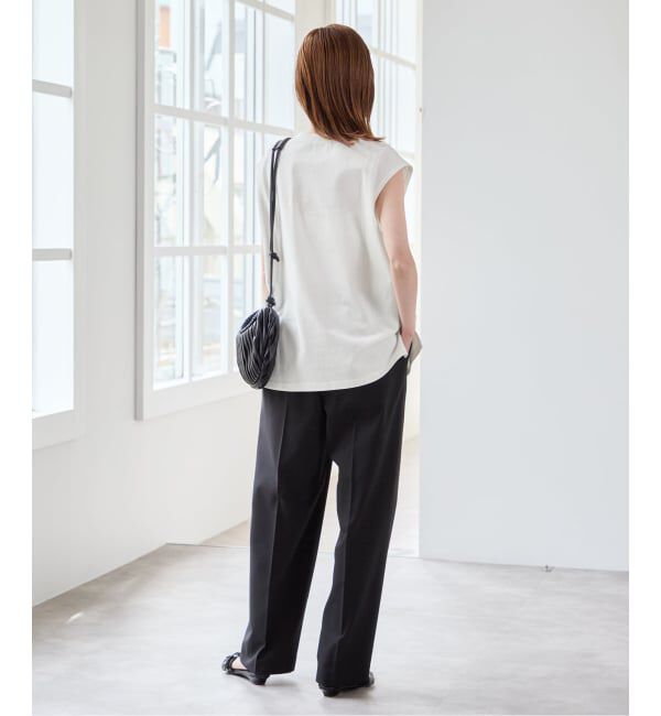 U by SPICK&SPAN「《予約》サイドスリットノースリーブ」|Tシャツ・カットソー|