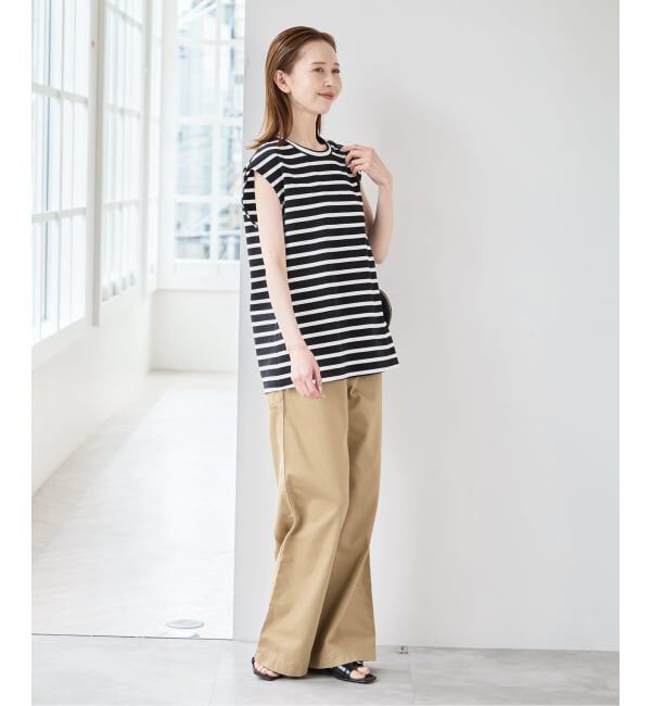 U by SPICK&SPAN「《予約》サイドスリットノースリーブ」|Tシャツ・カットソー|