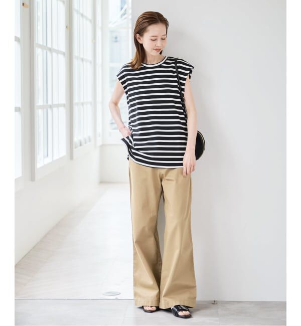 U by SPICK&SPAN「《予約》サイドスリットノースリーブ」|Tシャツ・カットソー|