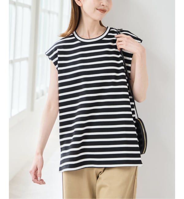U by SPICK&SPAN「《予約》サイドスリットノースリーブ」|Tシャツ・カットソー|