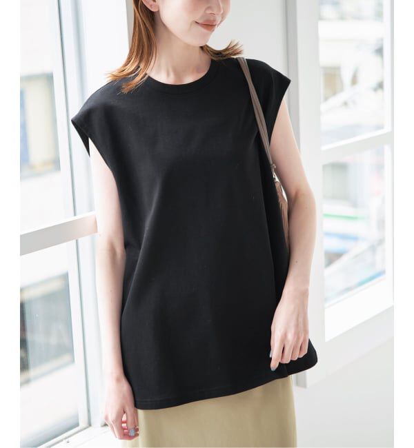 U by SPICK&SPAN「《予約》サイドスリットノースリーブ」|Tシャツ・カットソー|