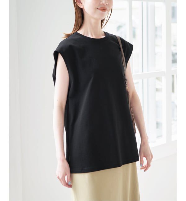 U by SPICK&SPAN「《予約》サイドスリットノースリーブ」|Tシャツ・カットソー|