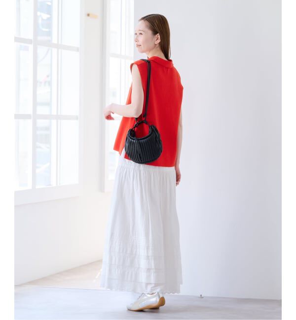 U by SPICK&SPAN「ブークレノースリーブニット」|ニット・セーター|