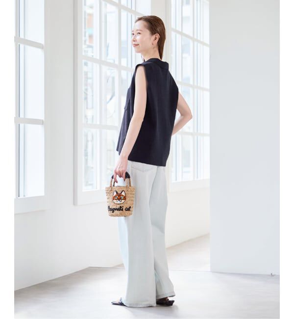 U by SPICK&SPAN「ブークレノースリーブニット」|ニット・セーター|