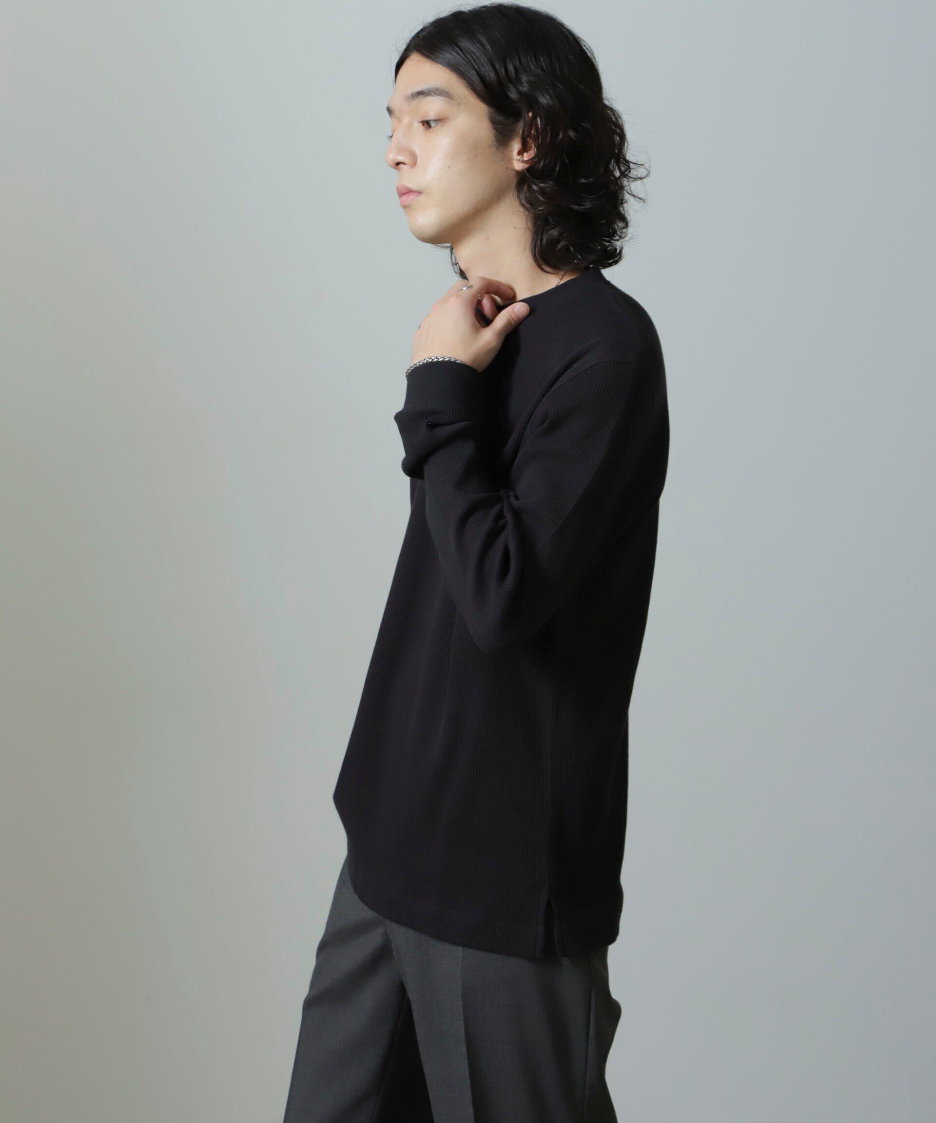nano･universe「アンチスメルワッフルTシャツ 長袖」|Tシャツ・カットソー|