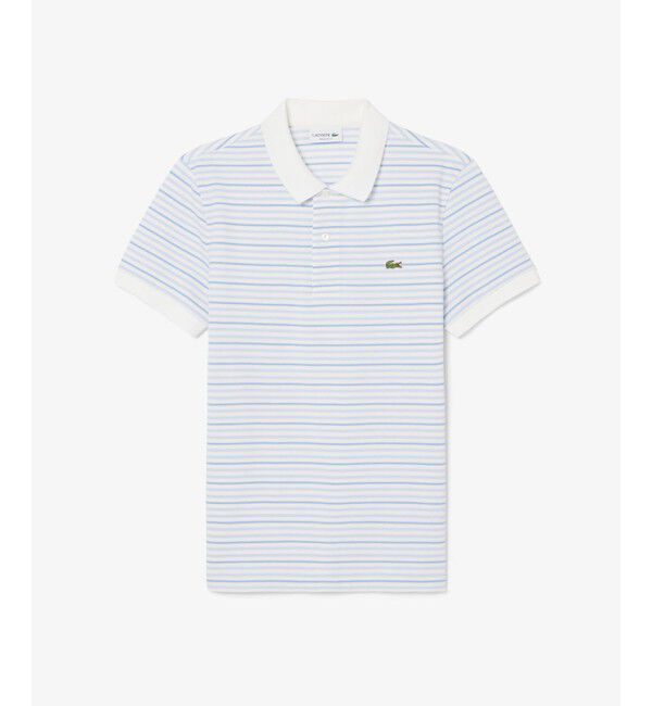 LACOSTE「マルチボーダー鹿の子地ポロシャツ」|ポロシャツ|
