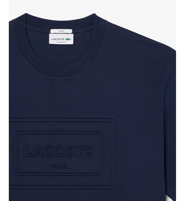 LACOSTE「エンボスパリロゴ クルーネックTシャツ」|Tシャツ・カットソー|