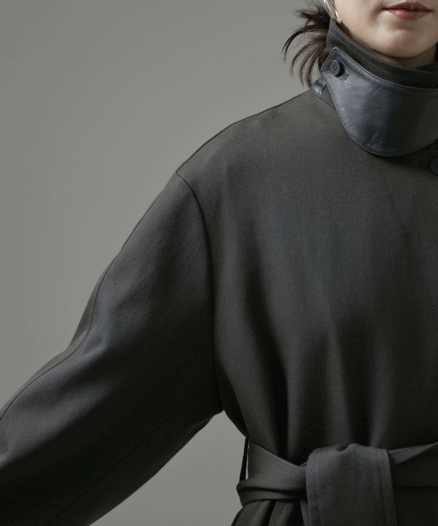 SALON adam et rope'「VISTO WOOL GABA スタンドカラーコート」|ステンカラーコート|