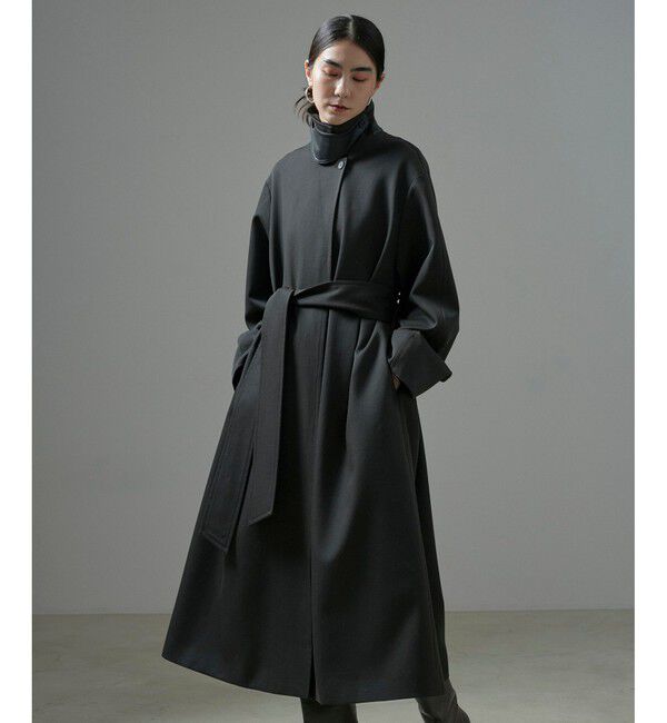 SALON adam et rope'「VISTO WOOL GABA スタンドカラーコート」|ステンカラーコート|