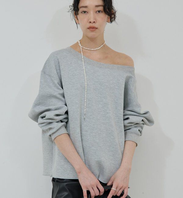  「【大人のスウェット】ボートネックスウェット」|Tシャツ・カットソー|