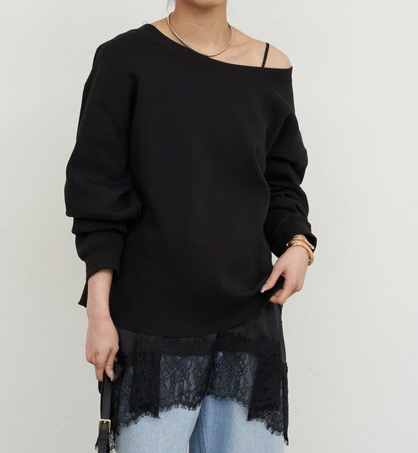  「【大人のスウェット】ボートネックスウェット」|Tシャツ・カットソー|