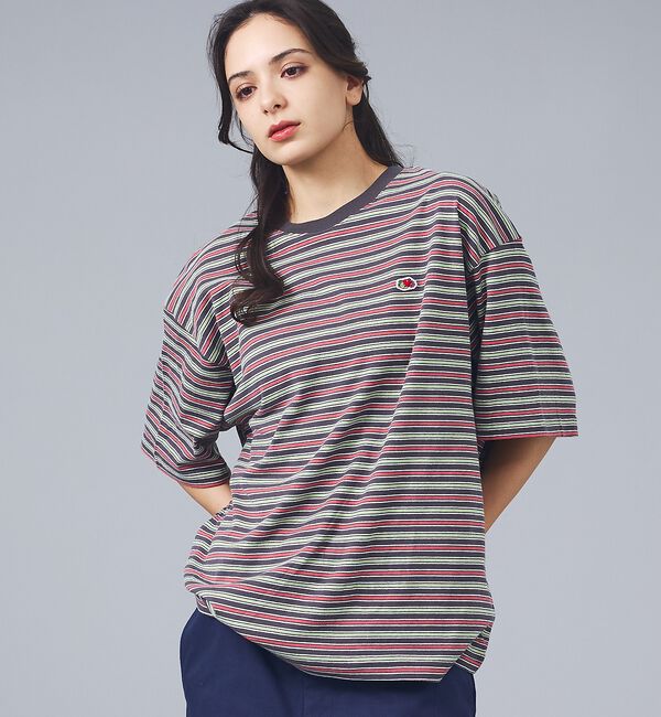 ABAHOUSE「【FRUIT OF THE LOOM/フルーツ・オブ・ザ・ルーム】ピーチ起毛ボー」|Tシャツ・カットソー|