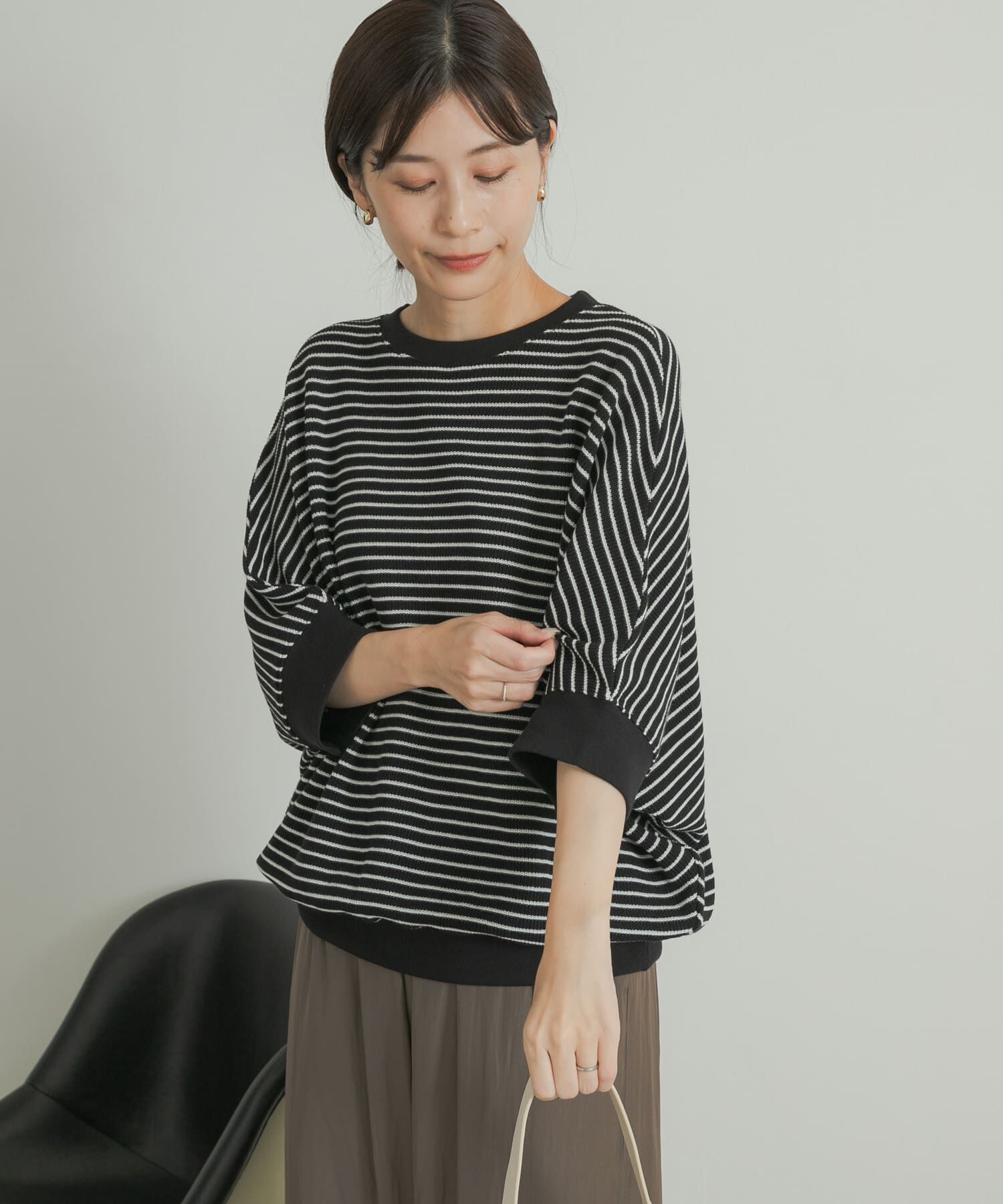 URBAN RESEARCH DOORS「タックフライスワイドTシャツ」|Tシャツ・カットソー|