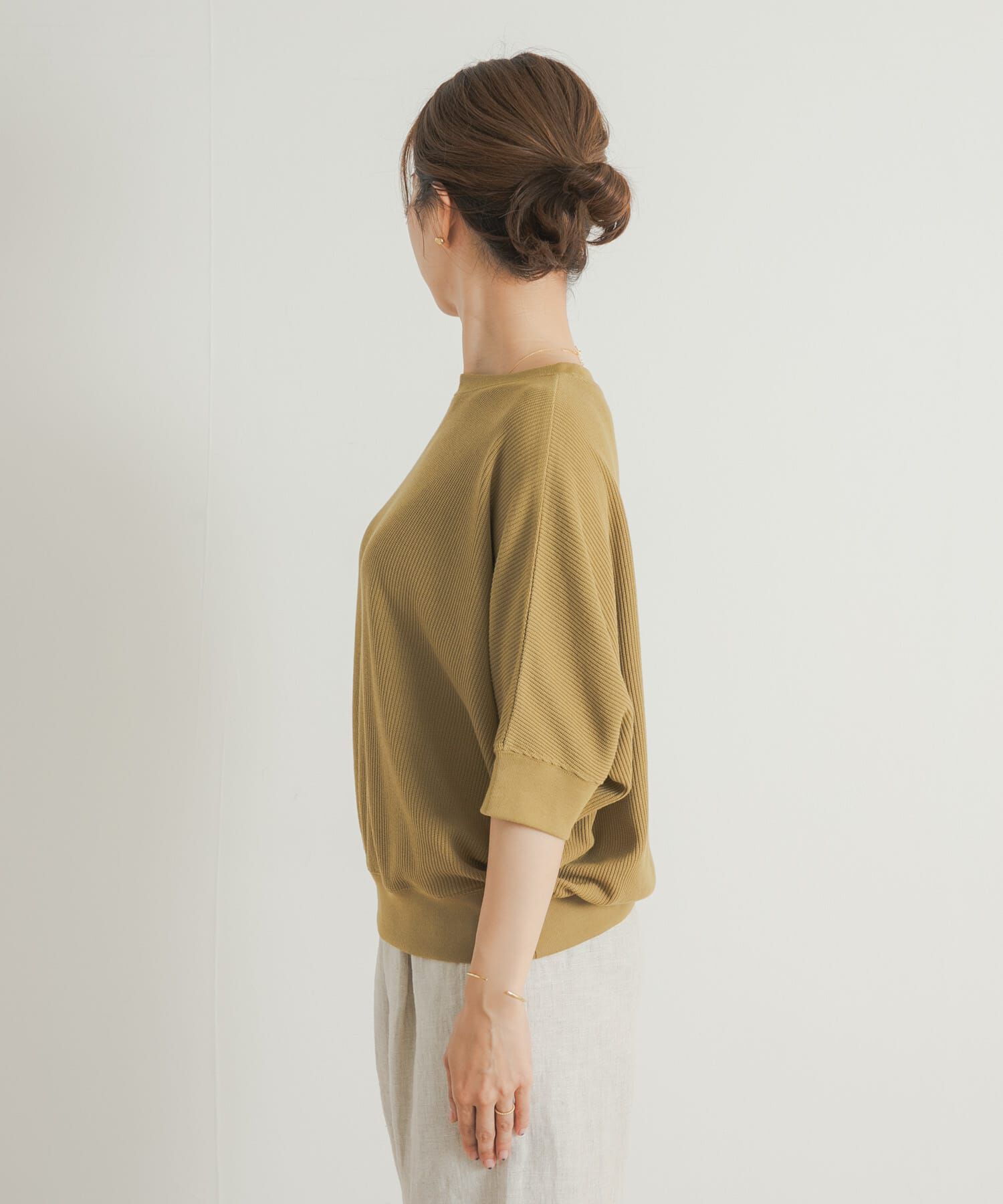 URBAN RESEARCH DOORS「タックフライスワイドTシャツ」|Tシャツ・カットソー|