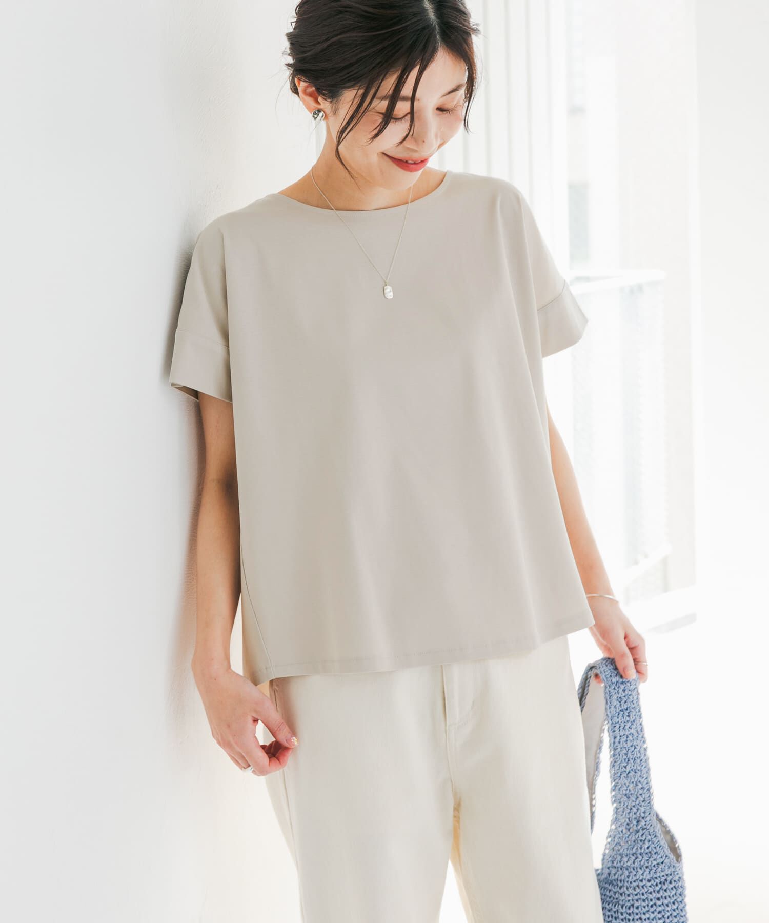 URBAN RESEARCH DOORS「『仁村紗和さん着用』『UR TECH』サマシェアバックデザインプルオーバー」|Tシャツ・カットソー|