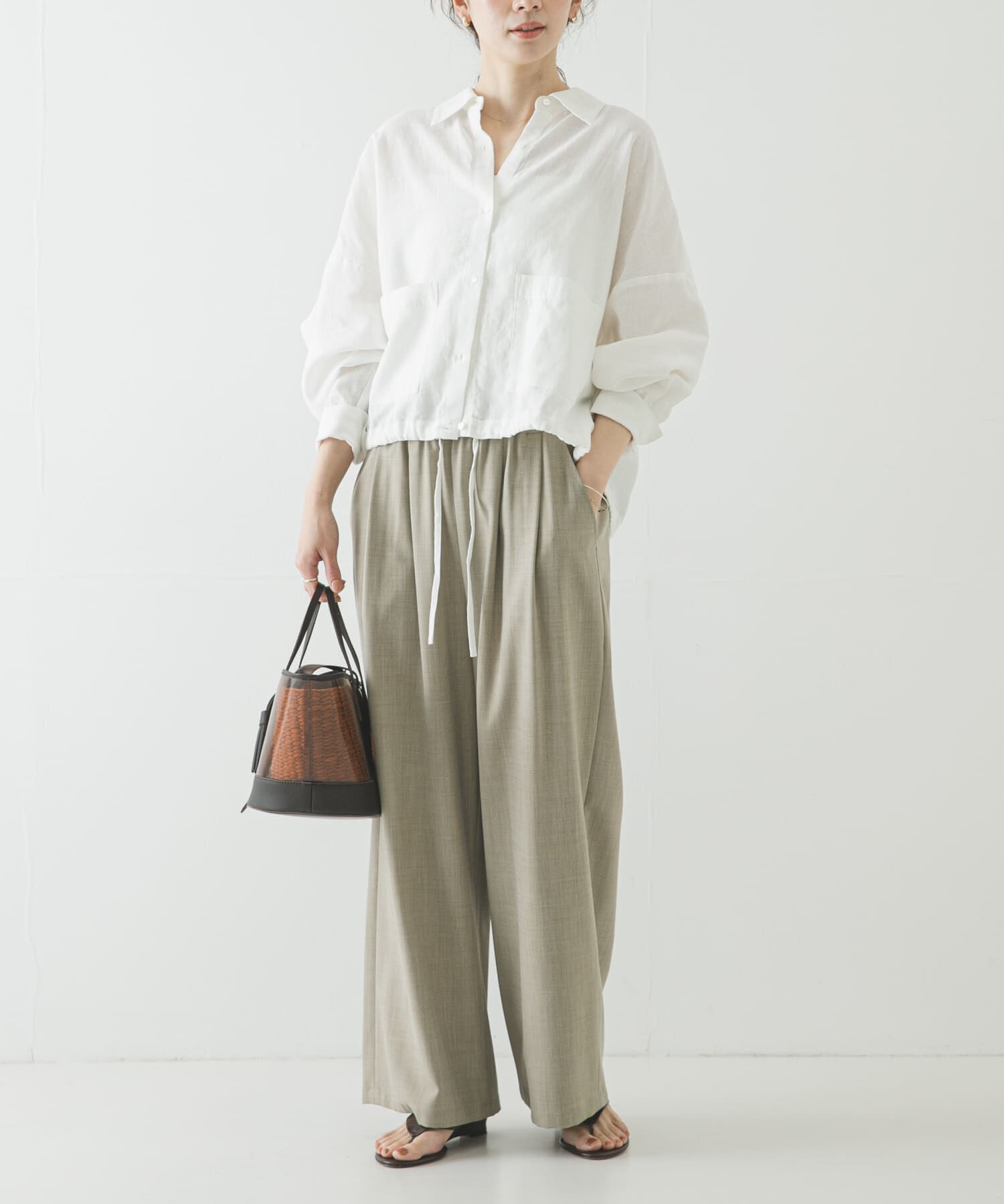 URBAN RESEARCH「ラミーレーヨンワイドショートシャツ」|シャツ・ブラウス|