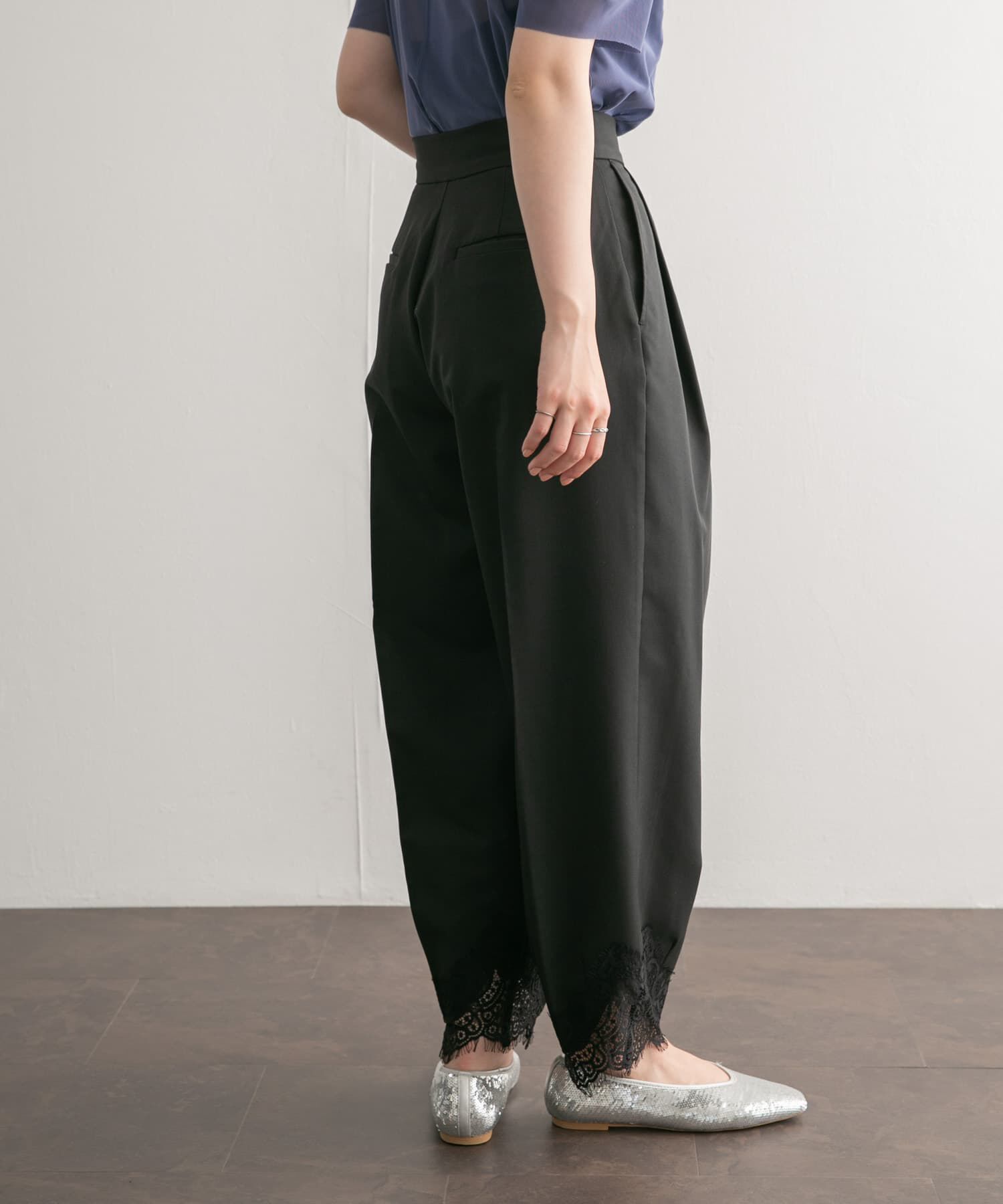  「レースヘムクロップドパンツ」|その他|