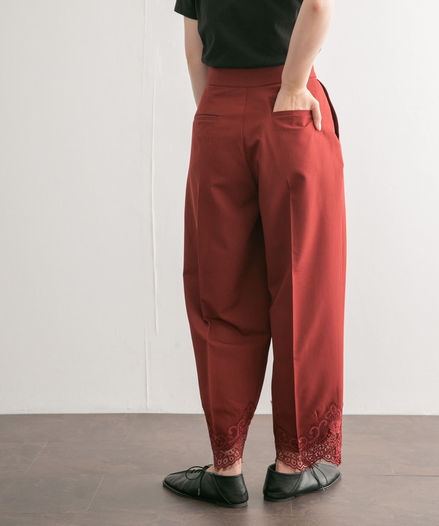  「レースヘムクロップドパンツ」|その他|