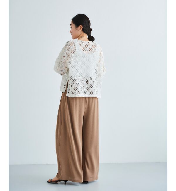 le.coeur blanc「《WEB限定アイテム》コードレースフロントリボンブラウス」|シャツ・ブラウス|