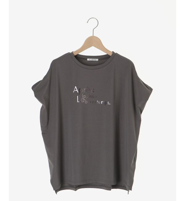  「《WEB限定アイテム》ショルダータック箔プリントTシャツ」|Tシャツ・カットソー|
