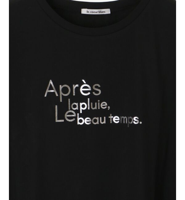  「《WEB限定アイテム》ショルダータック箔プリントTシャツ」|Tシャツ・カットソー|