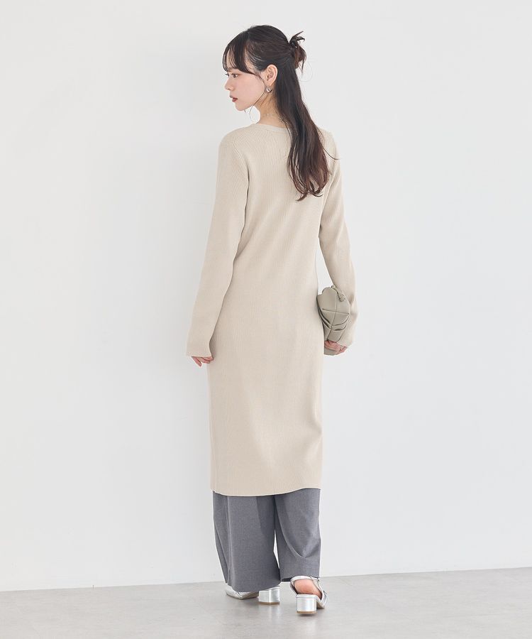 earth music&ecology「Vネックニットワンピース」|ワンピース|