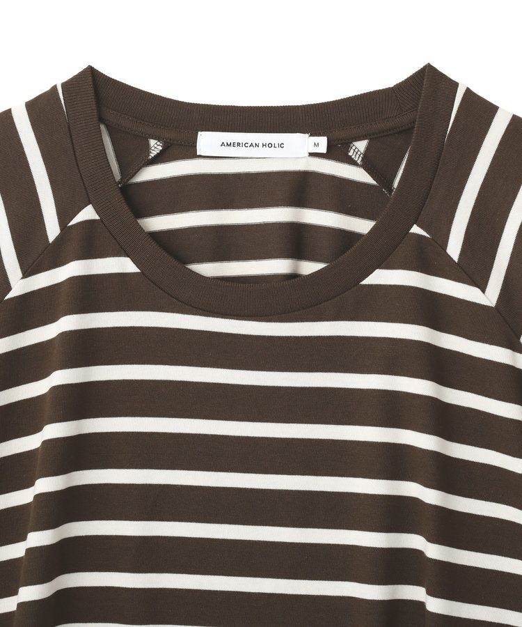 AMERICAN HOLIC「フレアラグランボーダーロンT」|Tシャツ・カットソー|