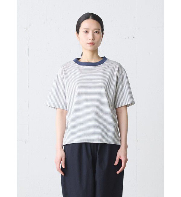 MidiUmi「MidiUmi ベーシックボーダープルオーバー」|Tシャツ・カットソー|ブルー