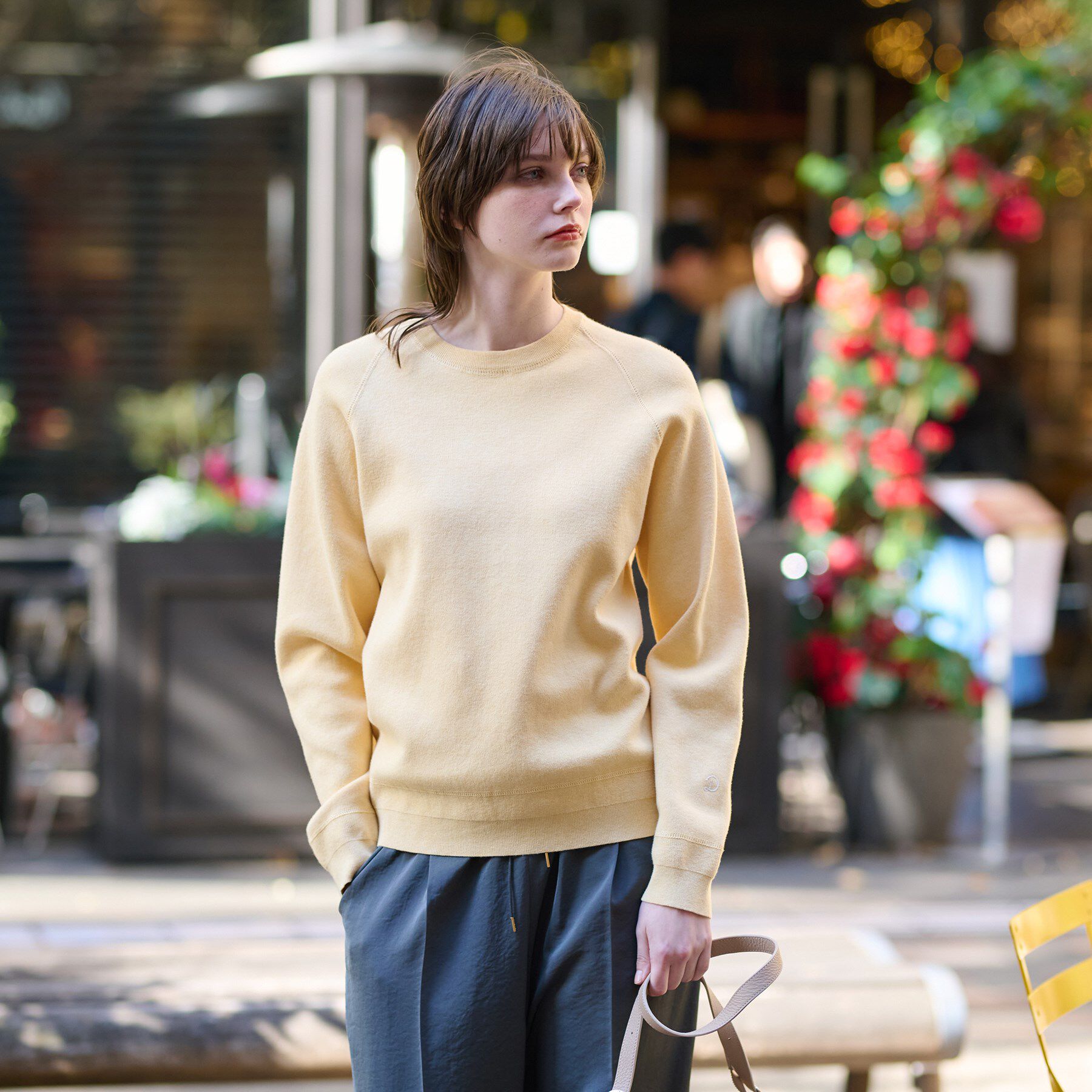 DRESSTERIOR「ウォッシャブル コットンカシミヤ混ニット」|ニット・セーター|