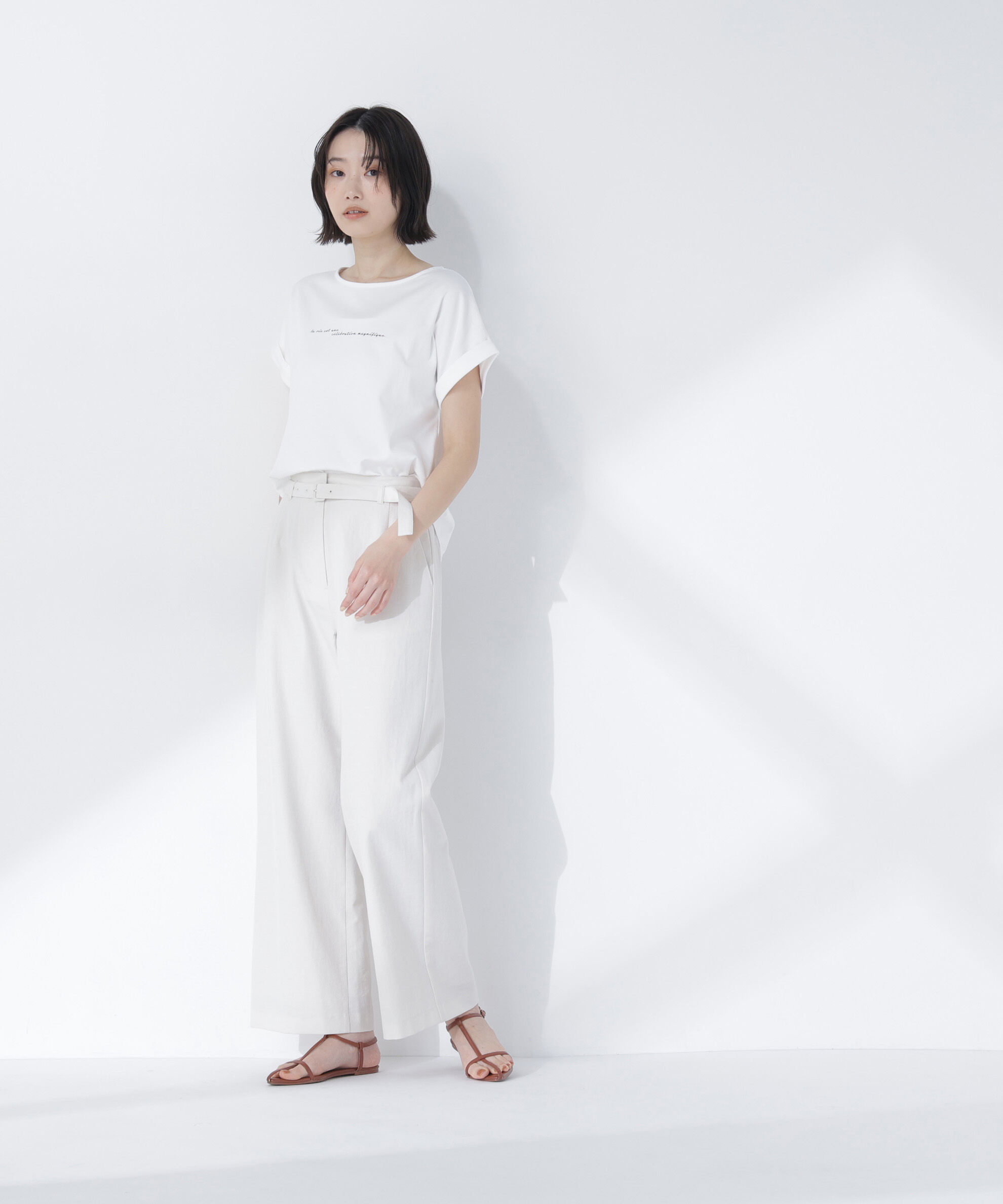  「切替スリーブロゴTシャツ」|Tシャツ・カットソー|