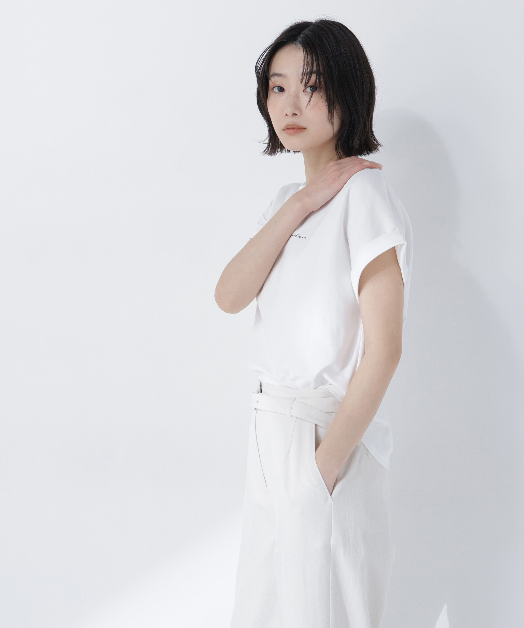  「切替スリーブロゴTシャツ」|Tシャツ・カットソー|